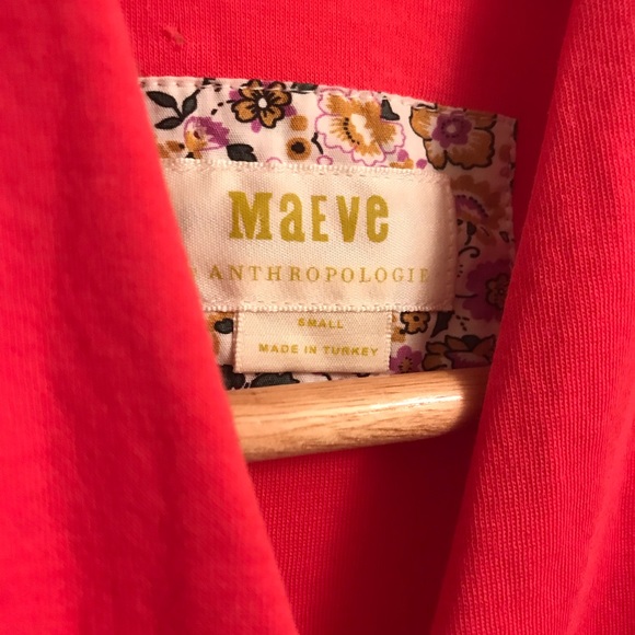 Anthropologie Maeve Women Corral 3/4 sleeve Curran Faux Wrap Blouse Size: Small - Picture 3 of 3